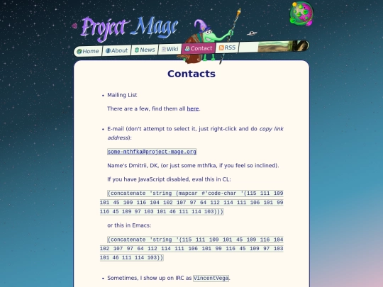Contact screenshot