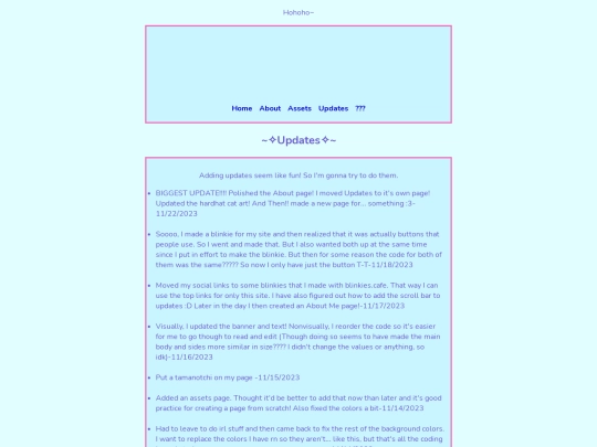 updates screenshot