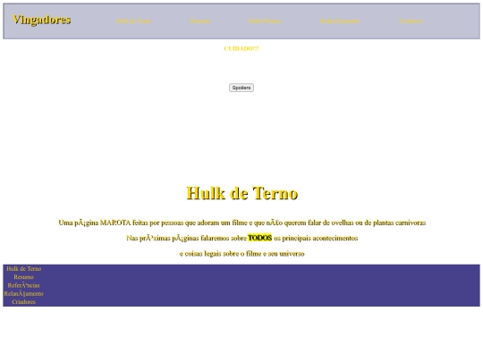 Trabalho de Web/Hulk de Terno screenshot