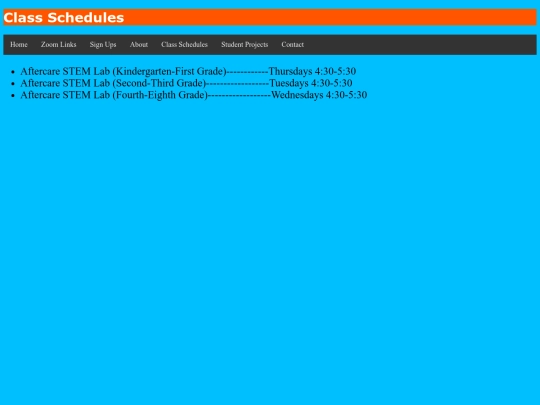 Class_Schedules screenshot