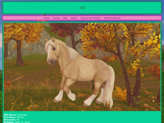 horses/ali screenshot