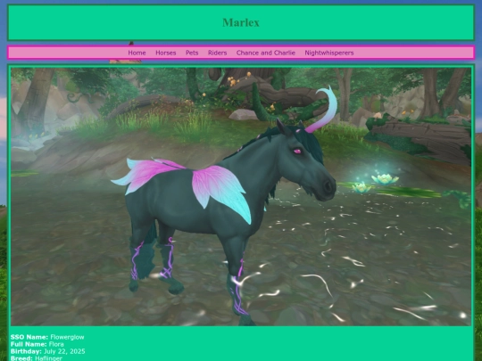 horses/flora screenshot