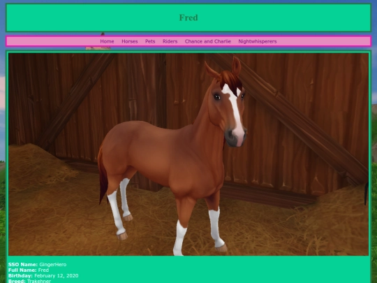 horses/fred screenshot