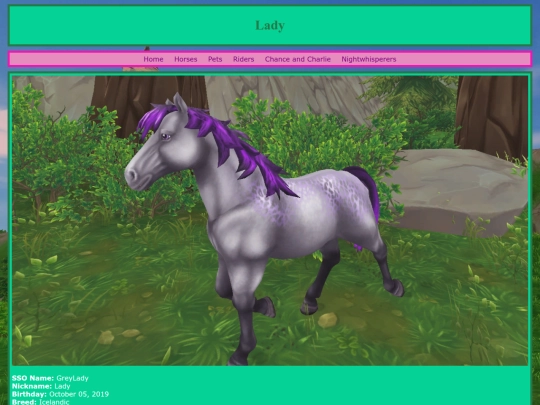 horses/lady screenshot