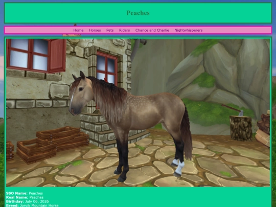 horses/peaches screenshot