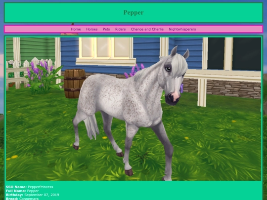 horses/pepper screenshot