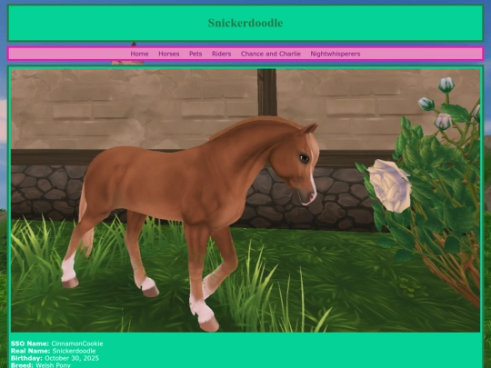 horses/snickerdoodle screenshot