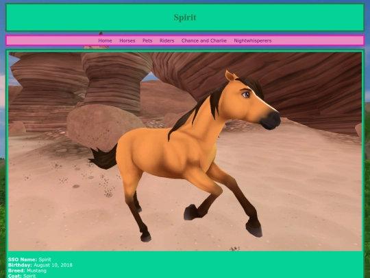 horses/spirit screenshot