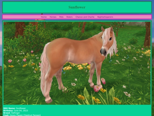 horses/sunflower screenshot