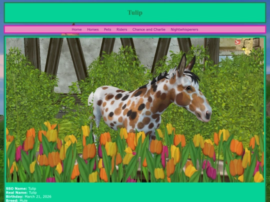 horses/tulip screenshot