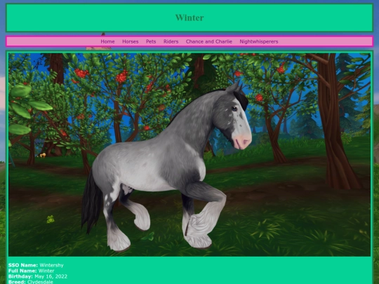 horses/winter screenshot