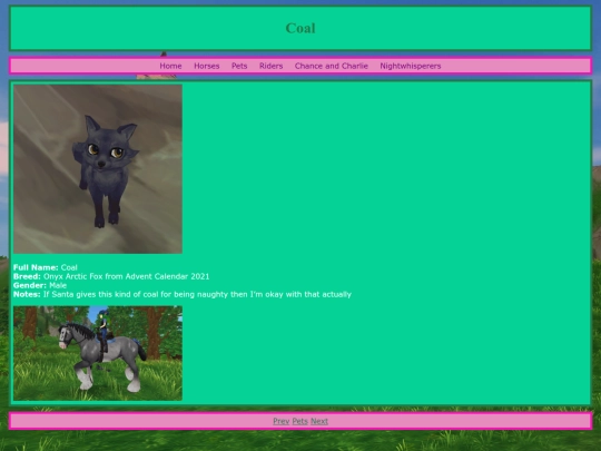 pets/coal screenshot