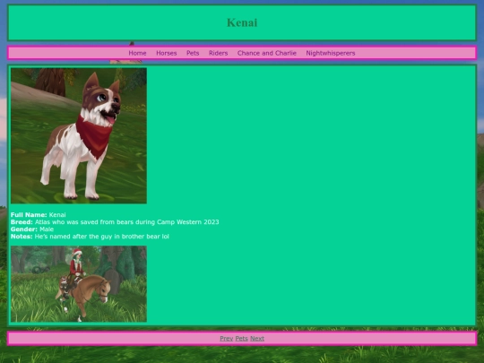 pets/kenai screenshot
