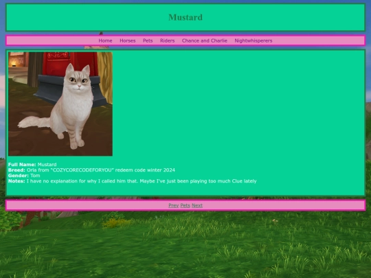 pets/mustard screenshot