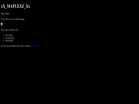index screenshot