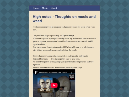 Music screenshot