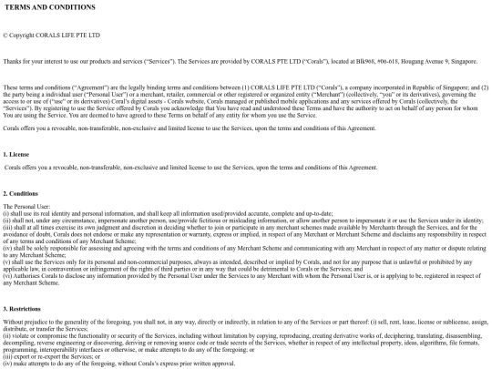 personal-user-terms-conditions screenshot
