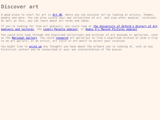 directory pages/art screenshot