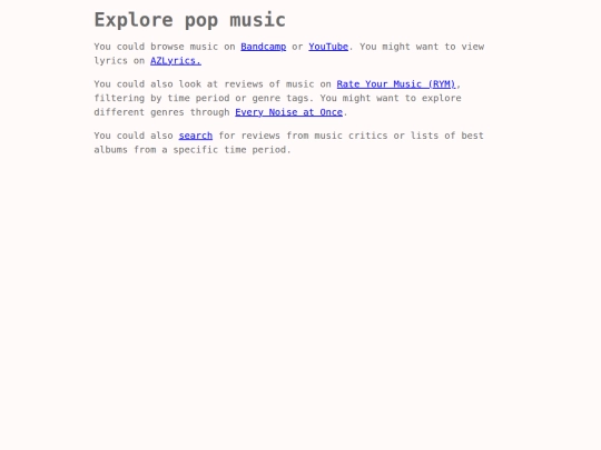 directory pages/popmusic screenshot