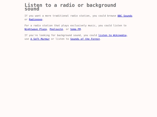 directory pages/radio screenshot