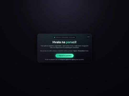 thank-you screenshot