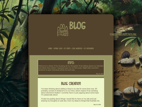 blog screenshot