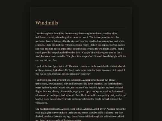 Confessions/Windmills screenshot
