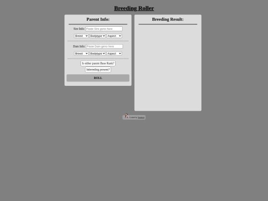 Backup/breedingroller screenshot
