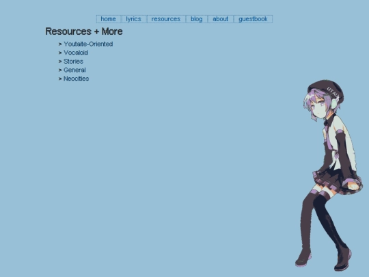 links screenshot