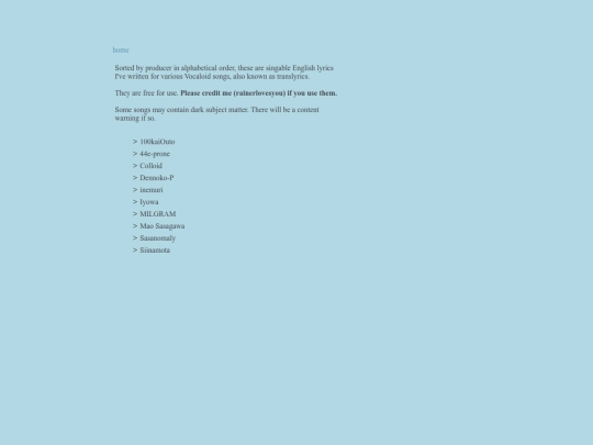 lyrics screenshot