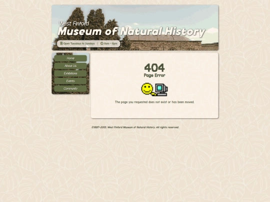 museumofnaturalhistory/error screenshot