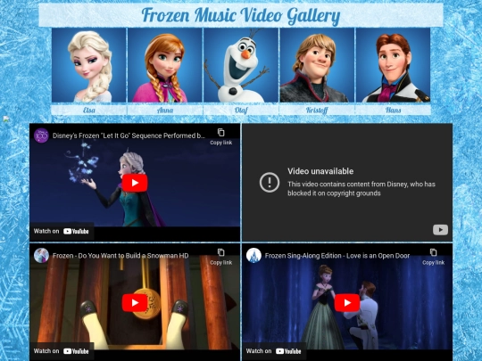 Videos screenshot