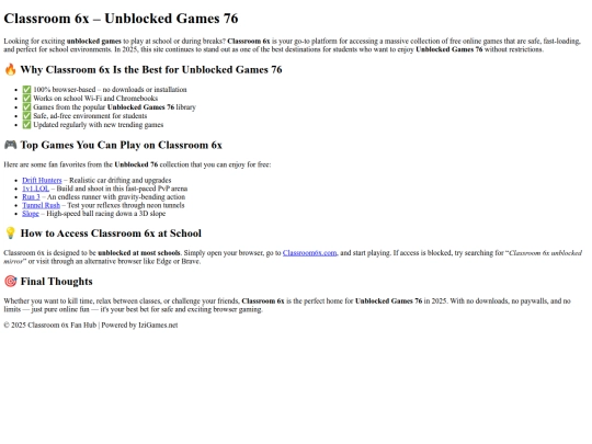 index screenshot
