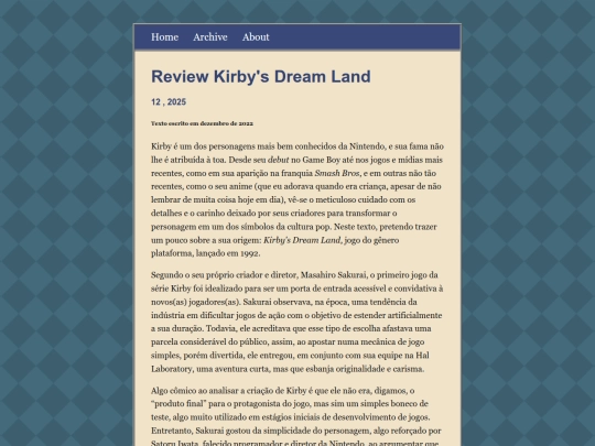 posts/2025-23-12-Review-Kirby's-Dream-Land screenshot