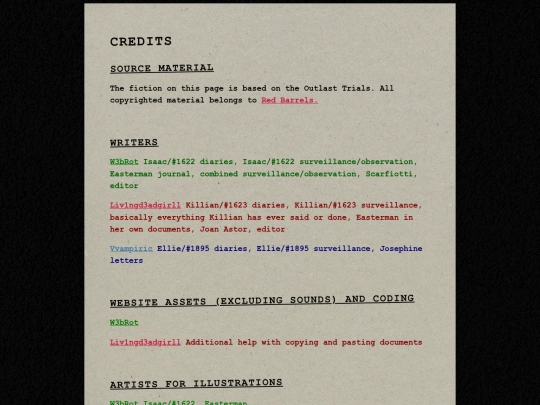 credits screenshot
