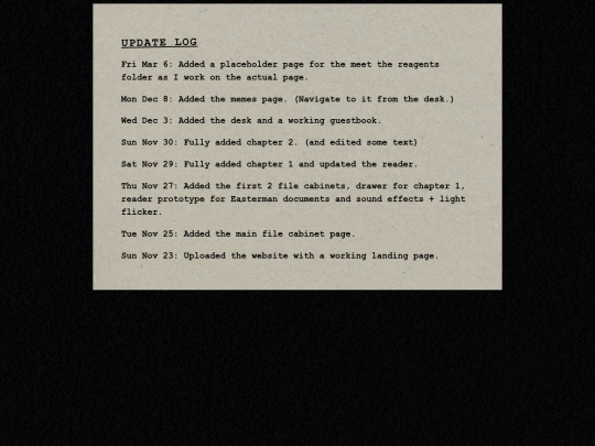 log screenshot