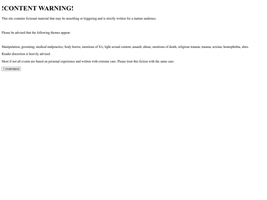 warning screenshot