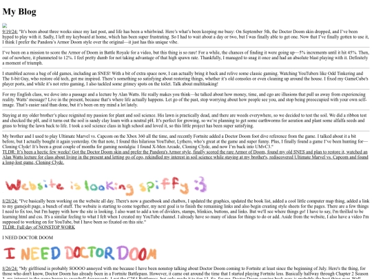 blog screenshot