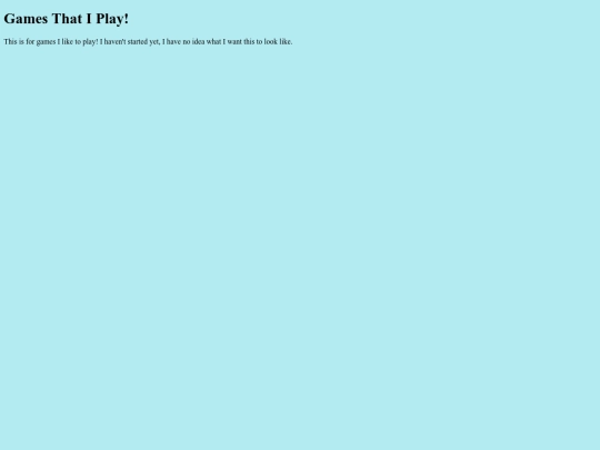 games screenshot