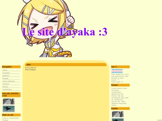 ayaka/pages/liens screenshot