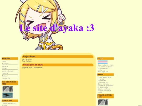 ayaka/pages/projets screenshot