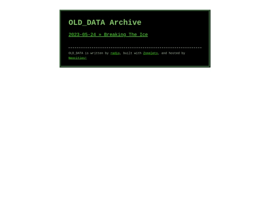 blog/archive screenshot