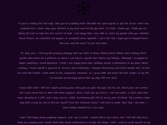 writings/message screenshot