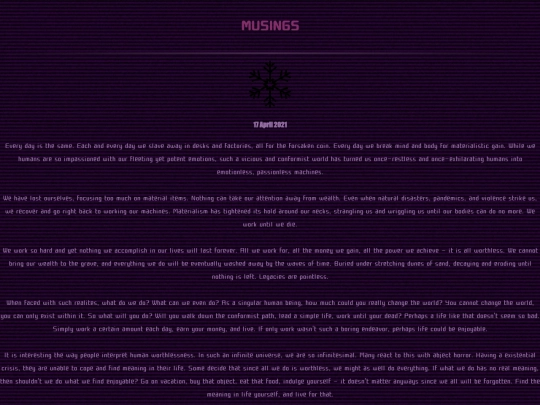writings/musings screenshot