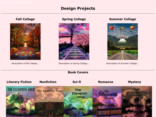 design portfolio screenshot