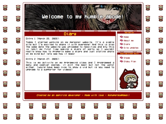 diary screenshot