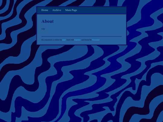 blog/about screenshot