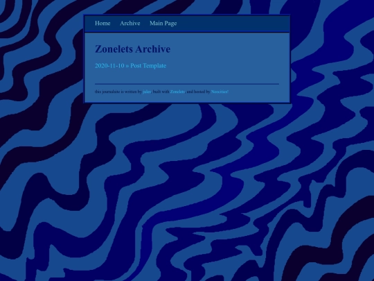 blog/archive screenshot