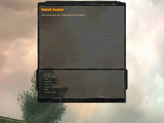 hp screenshot