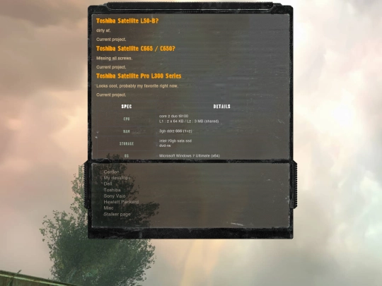 toshiba screenshot